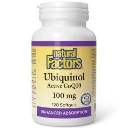 Natural Factors 내추럴 팩터스 유비퀴놀 활성 CoQ10 100mg, 소프트젤 120정 | 매일 업데이트되는 특가 상품 | VITASHOP