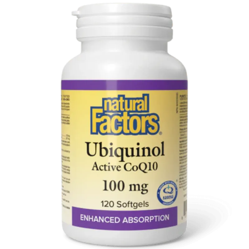 Natural Factors 내추럴 팩터스 유비퀴놀 활성 CoQ10 100mg, 소프트젤 120정 | 매일 업데이트되는 특가 상품 | VITASHOP