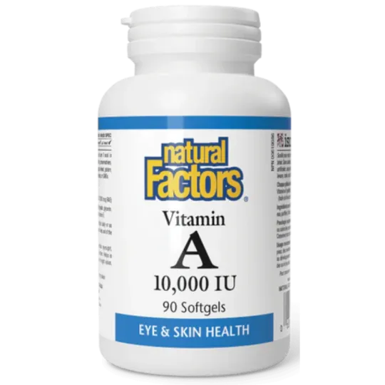 Natural Factors 내추럴 팩터스 비타민 A 10000 IU, 90 소프트젤 | 매일 업데이트되는 특가 상품 | VITASHOP