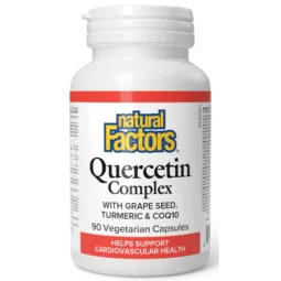 Complexe de quercétine avec pépins de raisin, curcuma et CoQ10, 90 capsules végétariennes | Safest & Easiest Shopping Vitamins O