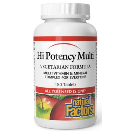 Natural Factors Hi Potency Multi Vegetarian Formula, 180 Tablets | Unbeatable Prices, Daily Deals | VITASHOP