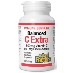 Équilibré C Extra avec Rutine, Églantier, Hespéridine 500 mg / 500 mg | Safest & Easiest Shopping Vitamins Online | VITASHOP
