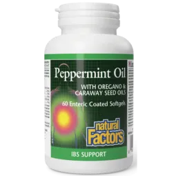 Huile de menthe poivrée, 60 gélules à enrobage entérique | Safest & Easiest Shopping Vitamins Online | VITASHOP