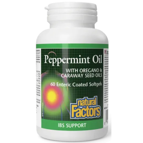 Natural Factors Peppermint Oil, 60 Enteric Coated Softgels | 每天不同折扣, 全网最低价格 | 种类齐全的保健品店铺 VITASHOP, 只有你想不到, 没有你买不到 !