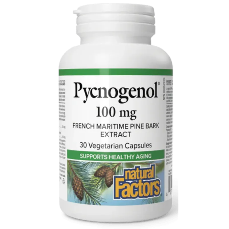 Pycnogenol 100 mg, 30 Capsules Végétariennes | Safest & Easiest Shopping Vitamins Online | VITASHOP