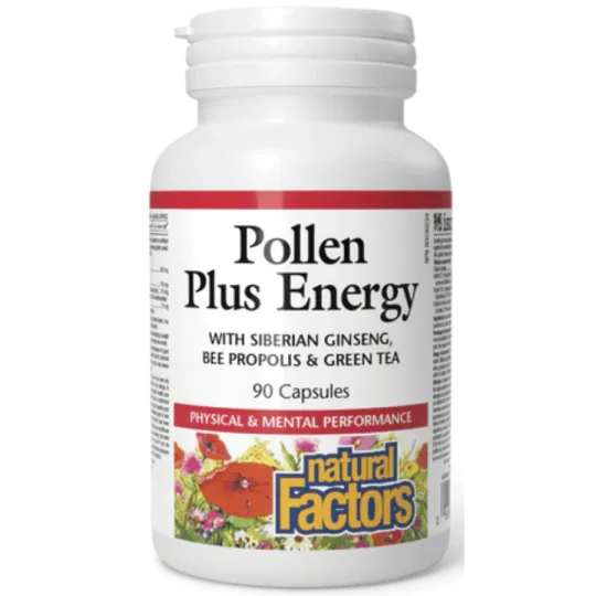 Natural Factors Pollen Plus Energy, 90 Capsules | 每天不同折扣, 全网最低价格 | 种类齐全的保健品店铺 VITASHOP, 只有你想不到, 没有你买不到 !