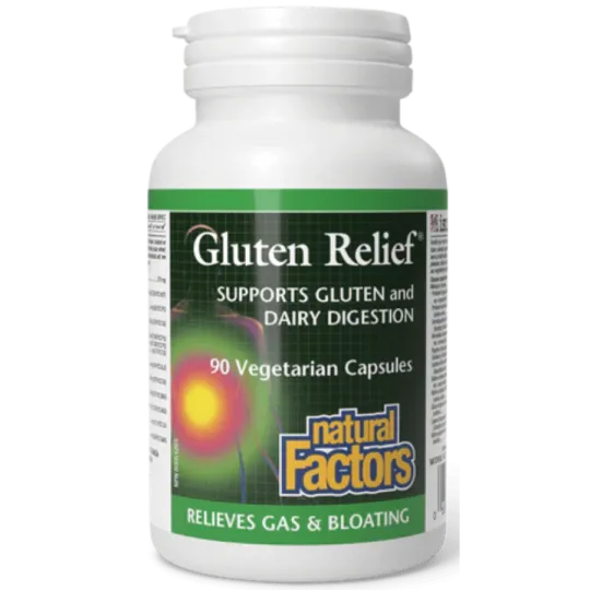Natural Factors Gluten Relief, 90 Vegetarian Capsules | Unbeatable Prices, Daily Deals | VITASHOP