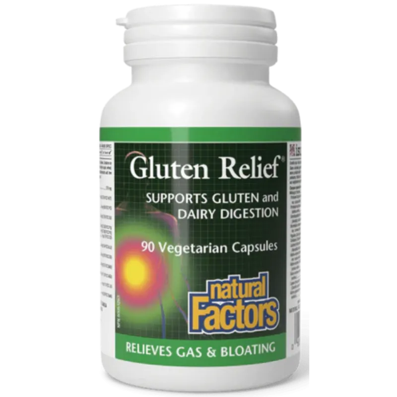 Natural Factors 내추럴 팩터스 글루텐 릴리프, 식물성 캡슐 90정 | 매일 업데이트되는 특가 상품 | VITASHOP