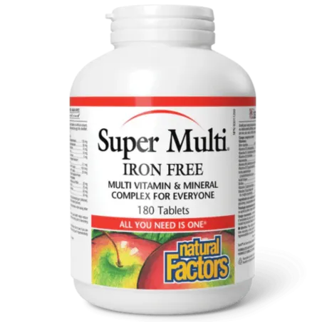 Super Multi Iron Free, 180 Tablets | Safest & Easiest Shopping Vitamins Online | VITASHOP
