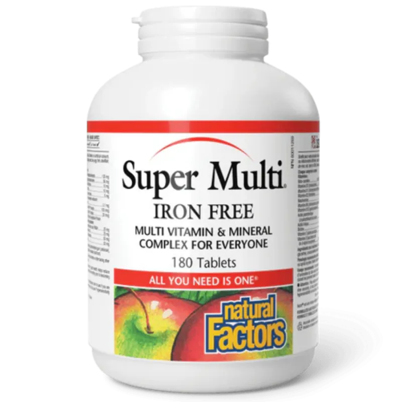 Super Multi Iron Free, 180 Tablets | Safest & Easiest Shopping Vitamins Online | VITASHOP