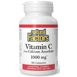 Natural Factors Vitamin C Calcium Ascorbate 1000 mg, 90 Capsules | Unbeatable Prices, Daily Deals | VITASHOP