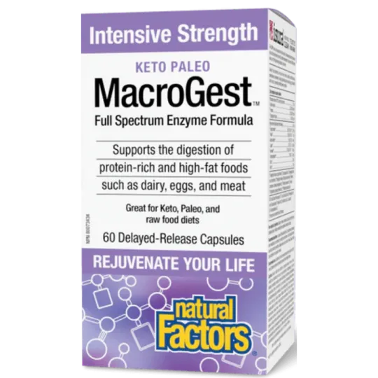 MacroGest Keto Paleo Intensive Strength, 60 capsules à libération retardée | Safest & Easiest Shopping Vitamins Online | VITASHO