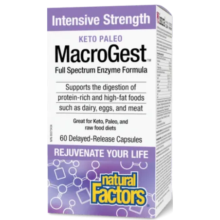 MacroGest Keto Paleo Intensive Strength, 60 capsules à libération retardée | Safest & Easiest Shopping Vitamins Online | VITASHO