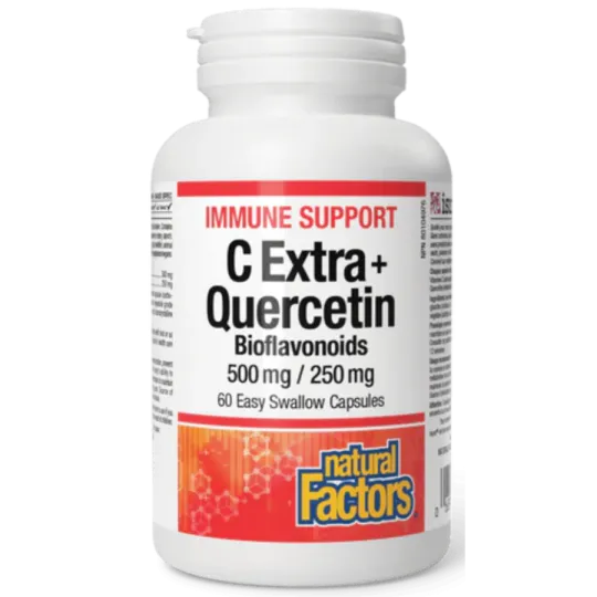 C Extra + Bioflavonoïdes de quercétine 500 mg / 250 mg | Safest & Easiest Shopping Vitamins Online | VITASHOP
