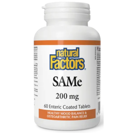 SAMe 200 mg, 60 Enteric Coated Tablets | Safest & Easiest Shopping Vitamins Online | VITASHOP