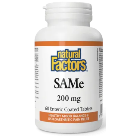 SAMe 200 mg, 60 Enteric Coated Tablets | Safest & Easiest Shopping Vitamins Online | VITASHOP