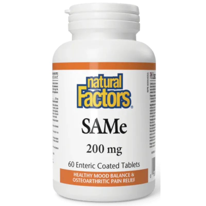 SAMe 200 mg, 60 Enteric Coated Tablets | Safest & Easiest Shopping Vitamins Online | VITASHOP