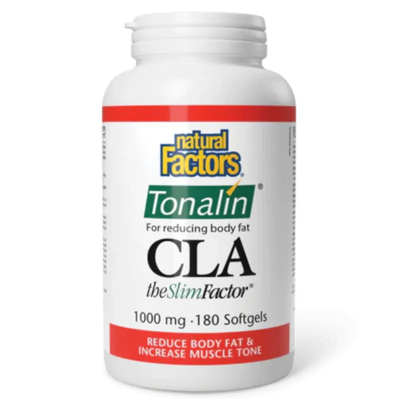 Natural Factors CLA Tonalin TheSlimFactor 1000 mg, 180 Softgels | Unbeatable Prices, Daily Deals | VITASHOP