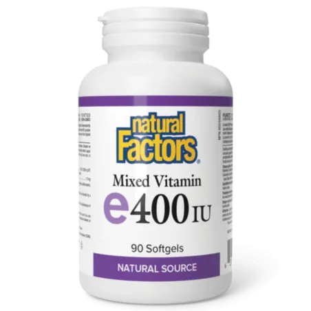Natural Factors Mixed Vitamin E 400 IU Natural source, 90 Softgels | Unbeatable Prices, Daily Deals | VITASHOP