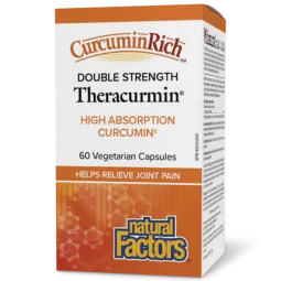 Natural Factors CurcuminRich Theracurmin Double Strength, 60 Vegetarian Capsules | Unbeatable Prices, Daily Deals | VITASHOP