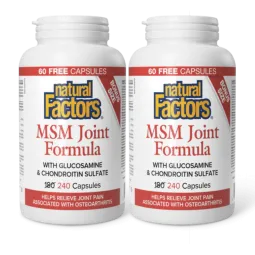 Natural Factors [2 for Deal] MSM 关节配方 240 粒 | 每天不同折扣, 全网最低价格 | 种类齐全的保健品店铺 VITASHOP, 只有你想不到, 没有你买不到 !