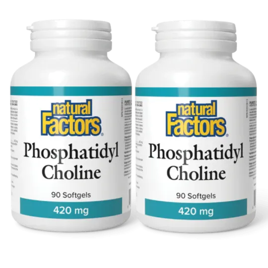 Natural Factors [2 for Deal] 내추럴 팩터스 포스파티딜 콜린 420 mg, 90 소프트젤 | 매일 업데이트되는 특가 상품 | VITASHOP
