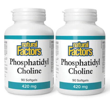 Natural Factors [2 for Deal] Phosphatidyl Choline 420 mg, 90 Softgels | Unbeatable Prices, Daily Deals | VITASHOP