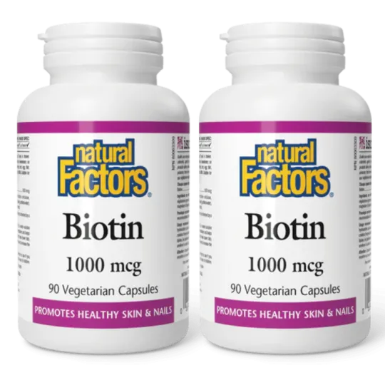 Biotine 1000 mcg, 90 Capsules Végétariennes | Safest & Easiest Shopping Vitamins Online | VITASHOP