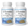 Natural Factors [2 for Deal] L-Tyrosine 500 mg, 60 Vegetarian Capsules | Unbeatable Prices, Daily Deals | VITASHOP