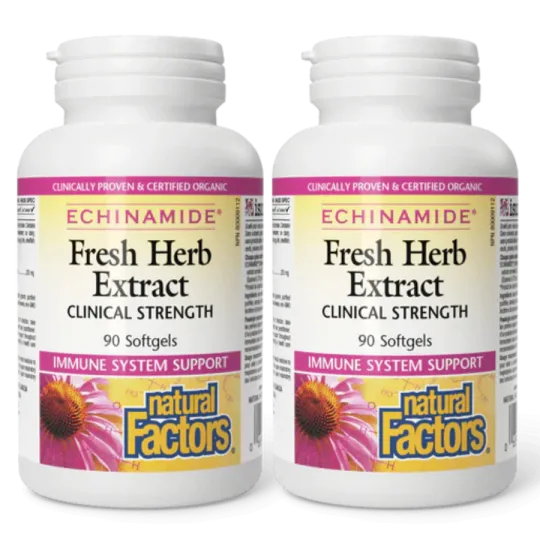 ECHINAMIDE Extrait d’herbe fraîche Force clinique, 90 gélules | Safest & Easiest Shopping Vitamins Online | VITASHOP