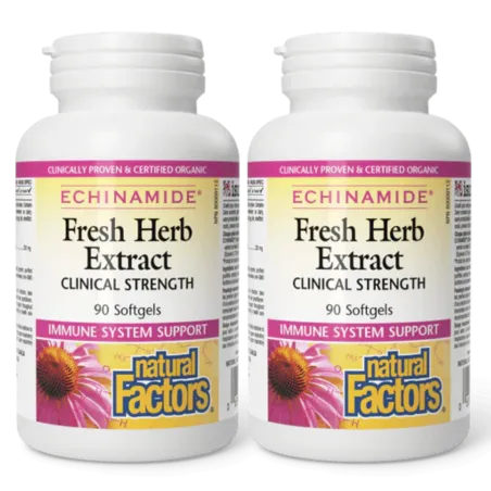 ECHINAMIDE Extrait d’herbe fraîche Force clinique, 90 gélules | Safest & Easiest Shopping Vitamins Online | VITASHOP