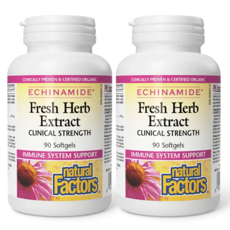 ECHINAMIDE Extrait d’herbe fraîche Force clinique, 90 gélules | Safest & Easiest Shopping Vitamins Online | VITASHOP