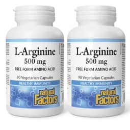 Natural Factors 내추럴 팩터스 L-아르기닌 500mg, 식물성 캡슐 90정 | 매일 업데이트되는 특가 상품 | VITASHOP