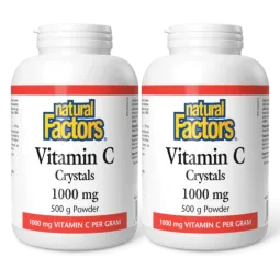 Natural Factors [2 for Deal] 维生素 C 晶体 1000 毫克 500 克 | 每天不同折扣, 全网最低价格 | 种类齐全的保健品店铺 VITASHOP, 只有你想不到, 没有你买不到 !