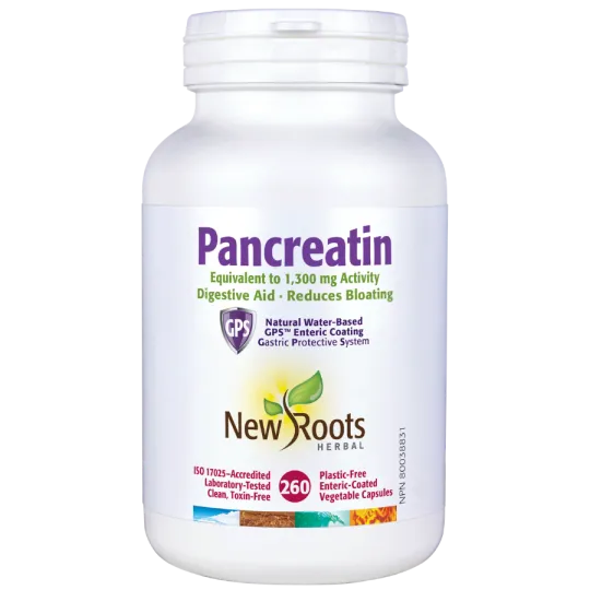 New Roots Pancreatin 1,300 mg 260 Capsules | Unbeatable Prices, Daily Deals | VITASHOP