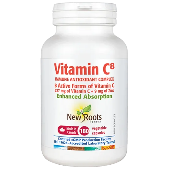 New Roots Vitamin C8 180 Capsules | Unbeatable Prices, Daily Deals | VITASHOP