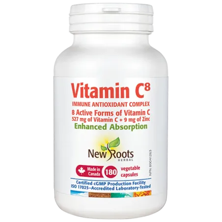 New Roots Vitamin C8 180 Capsules | 每天不同折扣, 全网最低价格 | 种类齐全的保健品店铺 VITASHOP, 只有你想不到, 没有你买不到 !