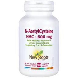 New Roots N-AcetylCysteine 600 mg Antioxidant 180 Capsules | Unbeatable Prices, Daily Deals | VITASHOP