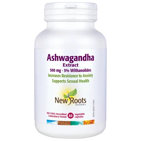 New Roots Ashwagandha Extract 500 mg 5% Withanolides 60 Capsules | 每天不同折扣, 全网最低价格 | 种类齐全的保健品店铺 VITASHOP, 只有你想不到, 没有你买不到 !