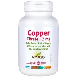 New Roots Copper Citrate  2 mg 100capsules | Unbeatable Prices, Daily Deals | VITASHOP