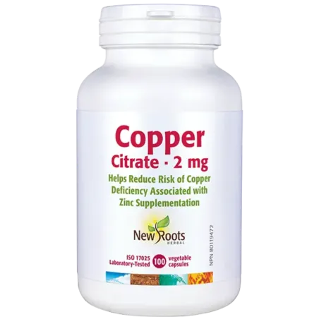 New Roots Copper Citrate  2 mg 100capsules | Unbeatable Prices, Daily Deals | VITASHOP