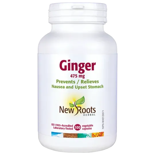 Ginger 475 mg 100 Capsules | Safest & Easiest Shopping Vitamins Online | VITASHOP
