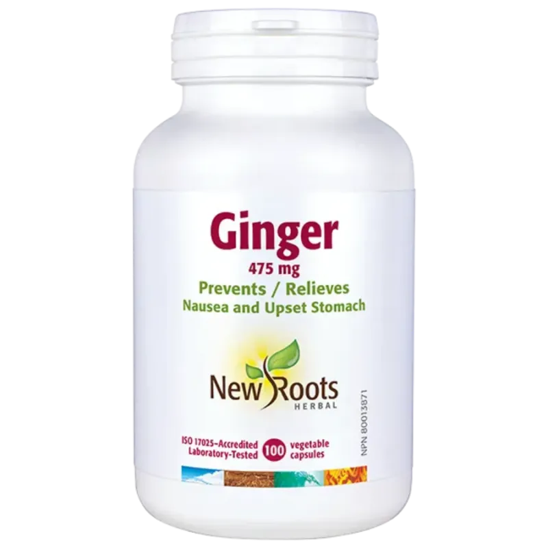 Ginger 475 mg 100 Capsules | Safest & Easiest Shopping Vitamins Online | VITASHOP
