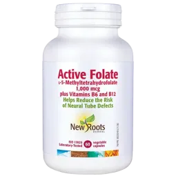 New Roots Active Folate  L -5-Methyltetrahydrofolate 60 Capsules | Unbeatable Prices, Daily Deals | VITASHOP