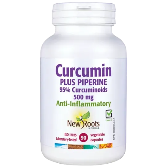 New Roots Curcumin Plus Piperine 500 mg 90 Capsules | 每天不同折扣, 全网最低价格 | 种类齐全的保健品店铺 VITASHOP, 只有你想不到, 没有你买不到 !
