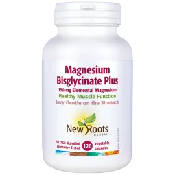 New Roots Magnesium Bisglycinate Plus 150 mg 120 Capsules | Unbeatable Prices, Daily Deals | VITASHOP