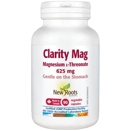 New Roots 뉴 루츠 Clarity Mag 625 mg 마그네슘 L -Threonate 90 캡슐 | 매일 업데이트되는 특가 상품 | VITASHOP
