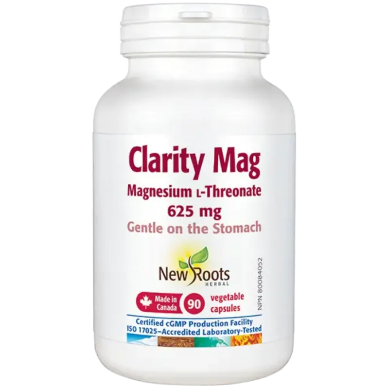 New Roots Clarity Mag 625 mg Magnesium L -Threonate 90 Capsules | 每天不同折扣, 全网最低价格 | 种类齐全的保健品店铺 VITASHOP, 只有你想不到, 没有你买不到 !