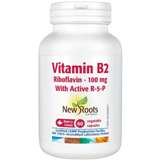 New Roots Vitamin B2 Riboflavin 60 Capsules | Unbeatable Prices, Daily Deals | VITASHOP