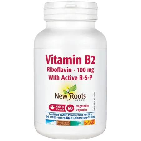 New Roots Vitamin B2 Riboflavin 60 Capsules | Unbeatable Prices, Daily Deals | VITASHOP